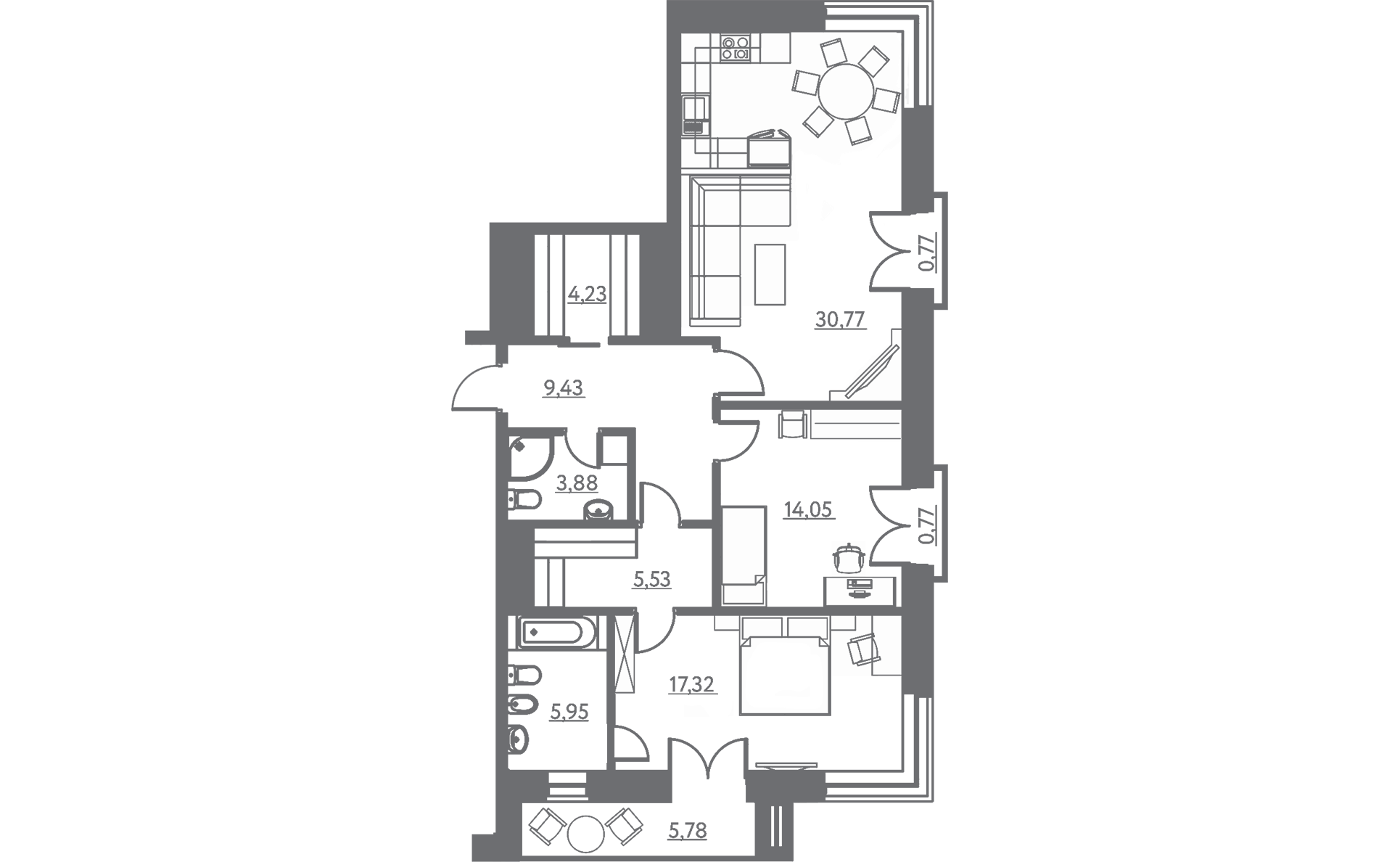 План квартиры № 29