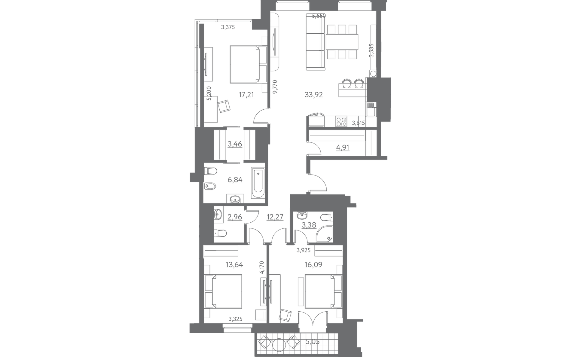 План квартиры № 32